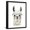 Black Frame, variant on Art.com Hip Llama II Art Print by Victoria Borges, White Frame Wall Art, 17" x 21"