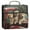 Cute Dog and Red Truck, variant on Water-Resistant 3-Ring Binder Organizer with Multiple Pockets Zipper Binder Bag for Office Christmas Tree with Lights
