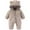 A-Light Gray, variant on Baby Fluffy Cute Cartoon Animal Outfit Romper Hooded Baby Girl Halloween for Baby Girls 6-9 Months