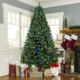 thumbnail image 2 of Christmas Trees Clearance, 7.5FT Pre-Lit Christmas Tree with 450 LED Lights, 1656 Tips, Upgraded Artificial Christmas Tree with Metal Stand, Indoor Christmas Decorations for Home, Festival, Party, 2 of 8