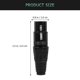 thumbnail image 2 of WEUVEB 6Ud Adaptador De Micrófono Xlr Negro De 3 Con Resistente Y Funcional, 2 of 6
