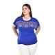 thumbnail image 1 of Blusa casual con lentejuelas Roman Fashion /Tallas Extras, 4047 (Azul rey) azul 40, 1 of 6