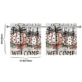 thumbnail image 4 of Tier Window Curtains Gathering Autumn Decor Pumpkin Pattern Thanksgiving,27.5x24in kitchen curtains fall holiday curtain, 4 of 4