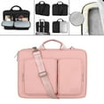 thumbnail image 6 of Laptop Bag Shoulder Case for 15.6 Inches, Business Briefcase, Expandable Capacity - Pink, 400x300x30mm, 6 of 8