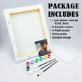 thumbnail image 5 of VOCHIC Paint and Sip Kit, Pre Drawn Canvas Painting Kit for Adults Painting Twist Party Supplies to Paint Dreadlocks Man Art Set for Beginner Gift Favor, 8 Acrylic Colors, 3 Brush,1 Pallet (8x10), 5 of 7