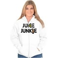 thumbnail image 3 of Juicing Superfood Healthy Lifestyle Zip Up Hoodie Men's Women's Brisco Brands M, 3 of 6