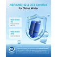 thumbnail image 2 of AQUA CREST Faucet Filter Replacement for All PUR®Plus Water Filter Replacement, PUR® Filter Replacement RF-9999®, NSF 42 Certified, 9-Month, 900-Gallon, 6 Pack, 2 of 9
