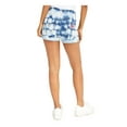 thumbnail image 2 of DICKIES Womens Blue Stretch Tie Dye Cuffed Shorts 15, 2 of 4