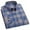 c01Blue, variant on LNWUY Mens Long Sleeve Button Down Shirts Business Casual Dress Shirt for Men Cotton Classic Fit Plaid Shirts with Pocket Brown L