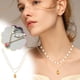 thumbnail image 1 of Collar para mujer, joyería para mujer, joyería para mujer, collar de perlas con colgante de diamantes de moda para mujer, joyería de regalo, collar para mujer, 1 of 5