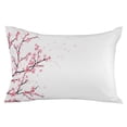 thumbnail image 7 of Spring Pink Cherry Blossom Flowers Outdoor Pillow Covers Set of 2,Decorative Waterproof Throw Pillow Case,Floral Tree Branch on White Cotton Linen Soft Cozy Cushion Pillowcases, 7 of 7