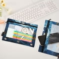 thumbnail image 4 of City on Wave 2 Pack Pencil Pouch for 3 Ring Binder Smooth Zipper Folders with Pockets Clear Window Pencil Case, 4 of 6
