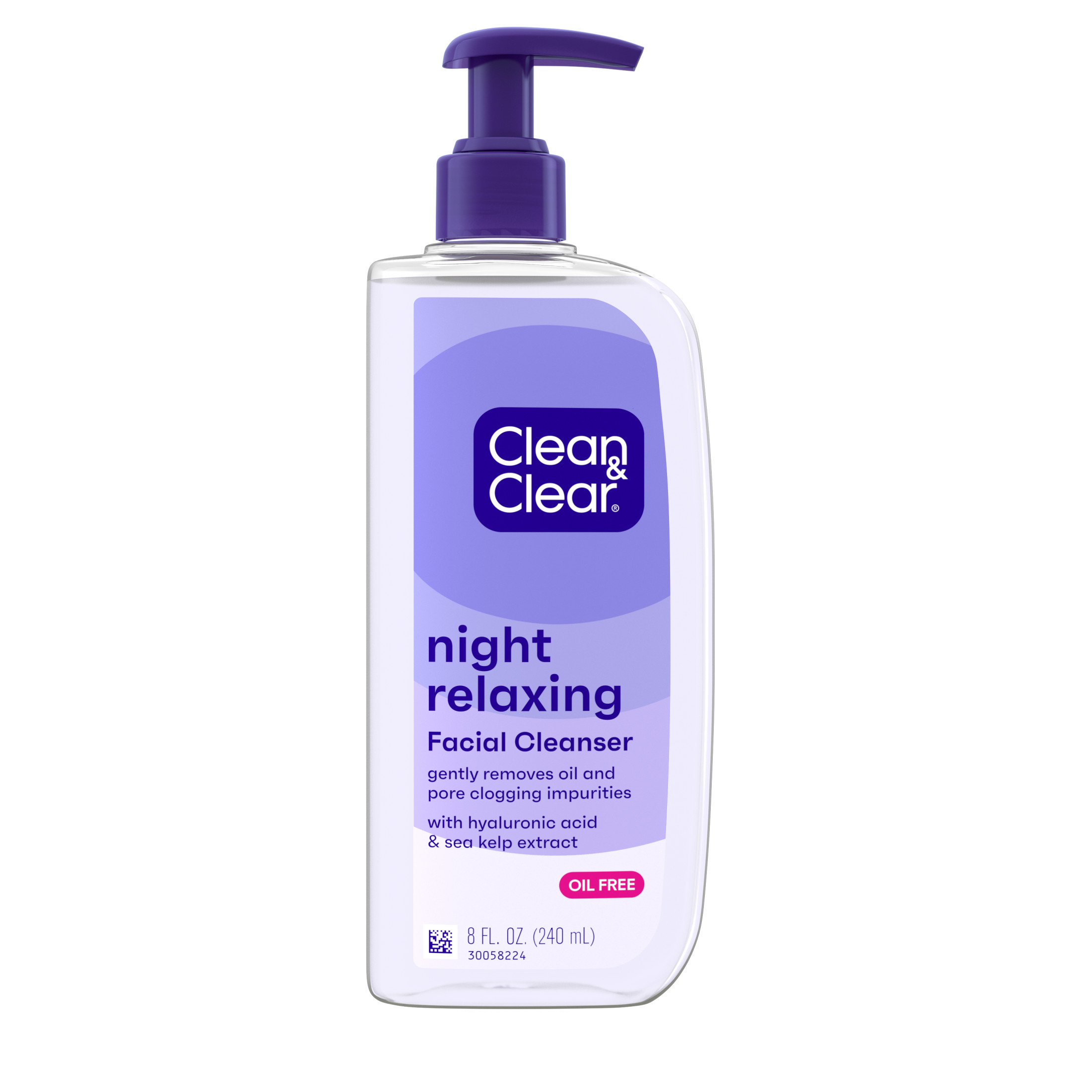 Clean & Clear Night Relaxing Oil-Free Night Face Wash, 8 fl. oz