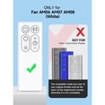 thumbnail image 3 of 965824-01 New Replacement Remote fit for Dyson Fan AM06 AM07 AM08(White), 3 of 8