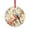style-1, variant on Watercolor Orange Pumpkins Green Leaves Glass Christmas Ornament Fall Decor Grateful Thanksgiving Round Glass Christmas Ornaments Gifts for Women