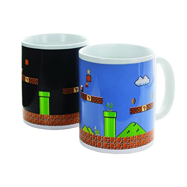 Super Mario Bros Heat Sensitive Color Change Ceramic Coffee Mug 