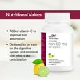 thumbnail image 5 of Bariatric Advantage Chewable Iron 60 mg - For Bariatric Surgery Patients - Iron with Vitamin C - No Iron Taste - Carbonyl Iron Supplement - Lemon & Lime - 90 Count, 5 of 7