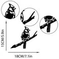thumbnail image 6 of Stainless Steel Iron Tree Plugin Metal Birds on Branches Statue Branch Wall Hanging Sign Bird Wall Art Wall Sculpture Birds Metal Wall Decor Bird Wall Signs Mural Parrot, 6 of 6