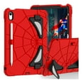 thumbnail image 2 of for iPad A16 2025/iPad 10.9 (10th generation) 2022 Case with Bulit-in Kickstand, Screen Protector & Stylus Pen, Soft Silicone & Hard PC 2in1 Hybrid Rugged Spider Armor Protective Cover Kids Man, 2 of 8