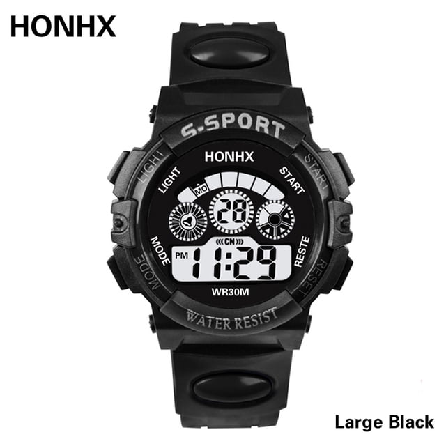 Iumwxz Luxury Men Analog Digital Military Sport LED Luminous Wrist Watch