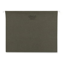 Universal Hanging File Folders, 1/5 Tab, 11 Point Stock, Letter, Standard Green, 25/Box -UNV14115