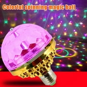 Colorful Rotating Magic Ball LED Stage Lamp Music Mini Head-Shaking and Color-Changing KTV Light Light Bulb