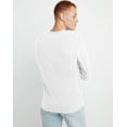 thumbnail image 3 of Hanes Henley Long Sleeve Originals Men's Tri-Blend Three Button Camping Outdoors, 3 of 5