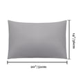 thumbnail image 6 of PiccoCasa Microfiber Pillowcases Set of 2 Pillowcases Non-Standard Grey 14"x20", 6 of 7