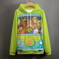 thumbnail image 4 of Scooby-doo Mystery Machine Adult Sweater Pullover Hoodie 3D Printed Loose Hooded Long Sleeved Jackets Tops, 4 of 8