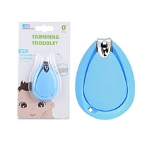 Mrmaere Stainless Steel Baby Nail Clippers for Child Care, Ergonomic Design Toe and Finger Trimmers, Safety Children's Nail Clipper with Comfortable Grip Blue