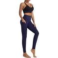 thumbnail image 3 of Women's High Waisted Yoga Pants with Pockets Tummy Control Workout Leggings, 3 of 6