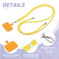 thumbnail image 3 of Cordón para teléfono inteligente Uxcell, cordón universal para teléfono celular, correa ajustable para teléfono, parche cruzado amarillo, 3 of 7