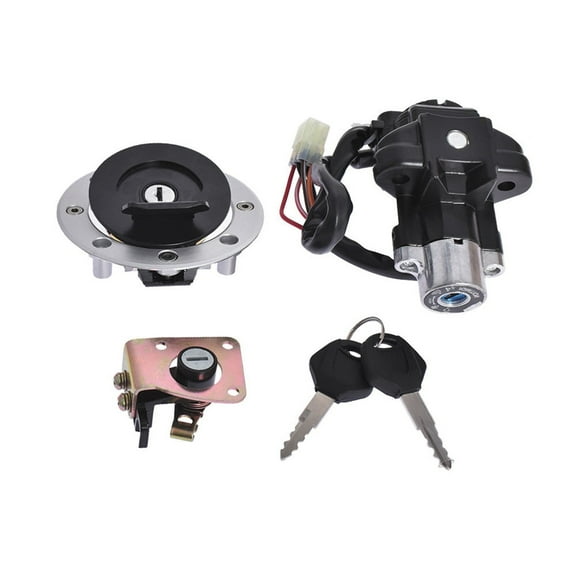 LABLT Ignition Switch Seat Gas Cap Lock Key Set for Suzuki SV650 GSXR600 750 1000 1400