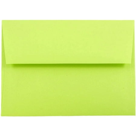 UPC: 0701936231598 | JAM A7 Envelopes  5 1/4 x 7 1/4  250/Pack  Lime Green