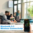 thumbnail image 3 of Bocina Bluetooth para Exterior Herdio 8" 600W Resistente al Agua Blanca, 3 of 8