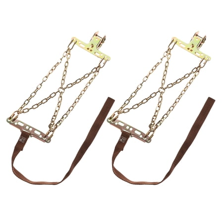 unbranded 2pcs Auto Tire Traction Chain Vehicle Snow Tire Chains Non-slip Tire Chains Universal Traction Emergency Chains for Car Pickup Trucks