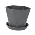 thumbnail image 3 of Colaxi Pot de Fleurs avec Base Jardinière Moderne Robuste pour Légumes pour Cour, Patio, Maison Gris, 3 of 8