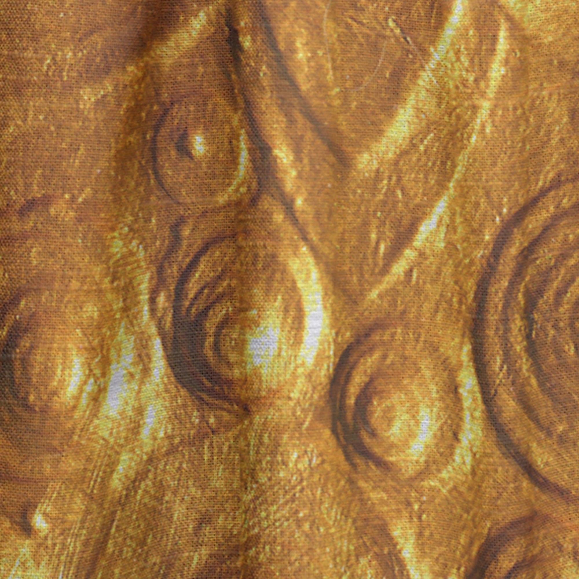 Designart 'Moods Yellow XXIII' Floral Curtain Panel