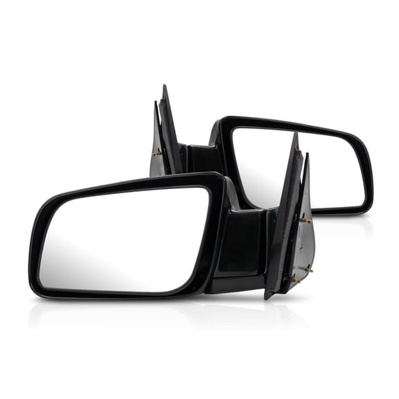 For Chevy Tahoe 1995 96 97 98 99 2000 Door Mirror Driver and Passenger Side | Pair | Manual | Pickup | Standard | Black | Replacement For GM1320123, GM1321123 | 15764759, 15764760