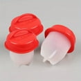 thumbnail image 5 of 3pcs/6pcs Non-stick Silicone Egg Cup, Cooking Cooker Kitchen Baking Gadget Pan Separator Steamed Egg Cup, Egg Poachers Cooker Accessories, 5 of 11