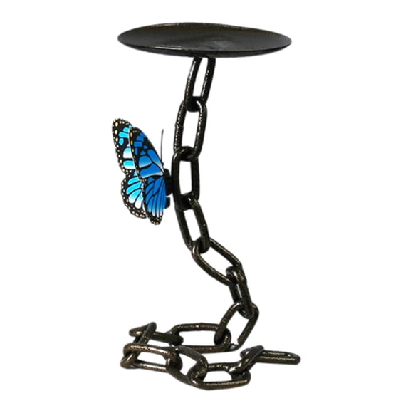 Candelador de la cadena de mariposas, adorno de mesa, regalo, pieza moderna y estable de de hierro para el dormitorio del hogar, vacaciones