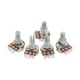 thumbnail image 4 of Guitar Potentiometer, Easy To Install Long Service Life Split Shaft Audio Potentiometers 5Pcs Full Size Silver  For Tone Control, 4 of 8