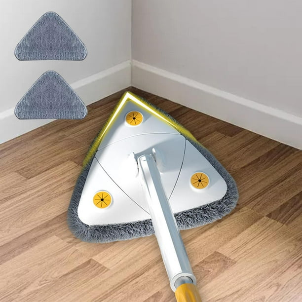 Vadrouille de Nettoyage Réglable Rotative à 360 Triangular Mop, Vadrouille  de Nettoyage 360 avec Compression Automatique de l'eau Balai Rotatif pour