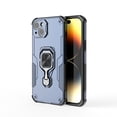 thumbnail image 3 of Phone Case for iPhone 13 with 360° Rotating Ring Holder Stand, Hybrid Shockproof Cover for iPhone 13, Luxury Slim Fit Lightweight Drop Protective Rugged for Women Men, Blue, 3 of 4