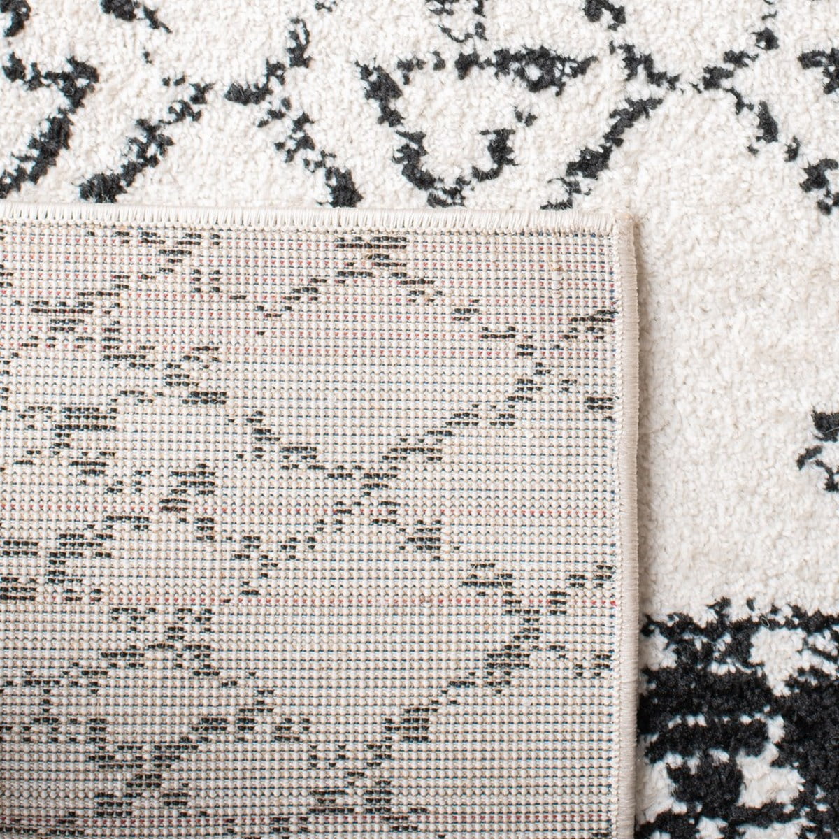 SAFAVIEH Tulum Coriander Moroccan Geometric Area Rug, 12' x 15', Ivory/Black