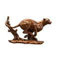 thumbnail image 2 of DOLITY Desk Leopard Statue Creative Leopard Figurine for Living Room Office Desktop Brown, 2 of 9