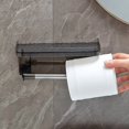 thumbnail image 5 of Bathroom Non Perforated Storage Rack,Creative Tissue Box,Wall Mounted Roll Paper Toilet Paper Holder,Acrylic Tissue Holder, 5 of 5