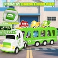 thumbnail image 3 of Camión de juguete ZERDROFY 7 en 1 con 6 coches y tapete de juego para 2 a 5 años, 3 of 9