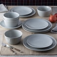 thumbnail image 6 of Noritake Colorscapes GoG Swirl (Grey on Grey) 12-Piece Coupe Dinnerware Set, Service for 4, 6 of 7