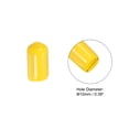 thumbnail image 2 of 10mm Rubber Pool Tip Cover Pool Cue Stick Tip Protector for Billiard Club Snooker Head Guard, Yellow, 5 Pack, 2 of 6